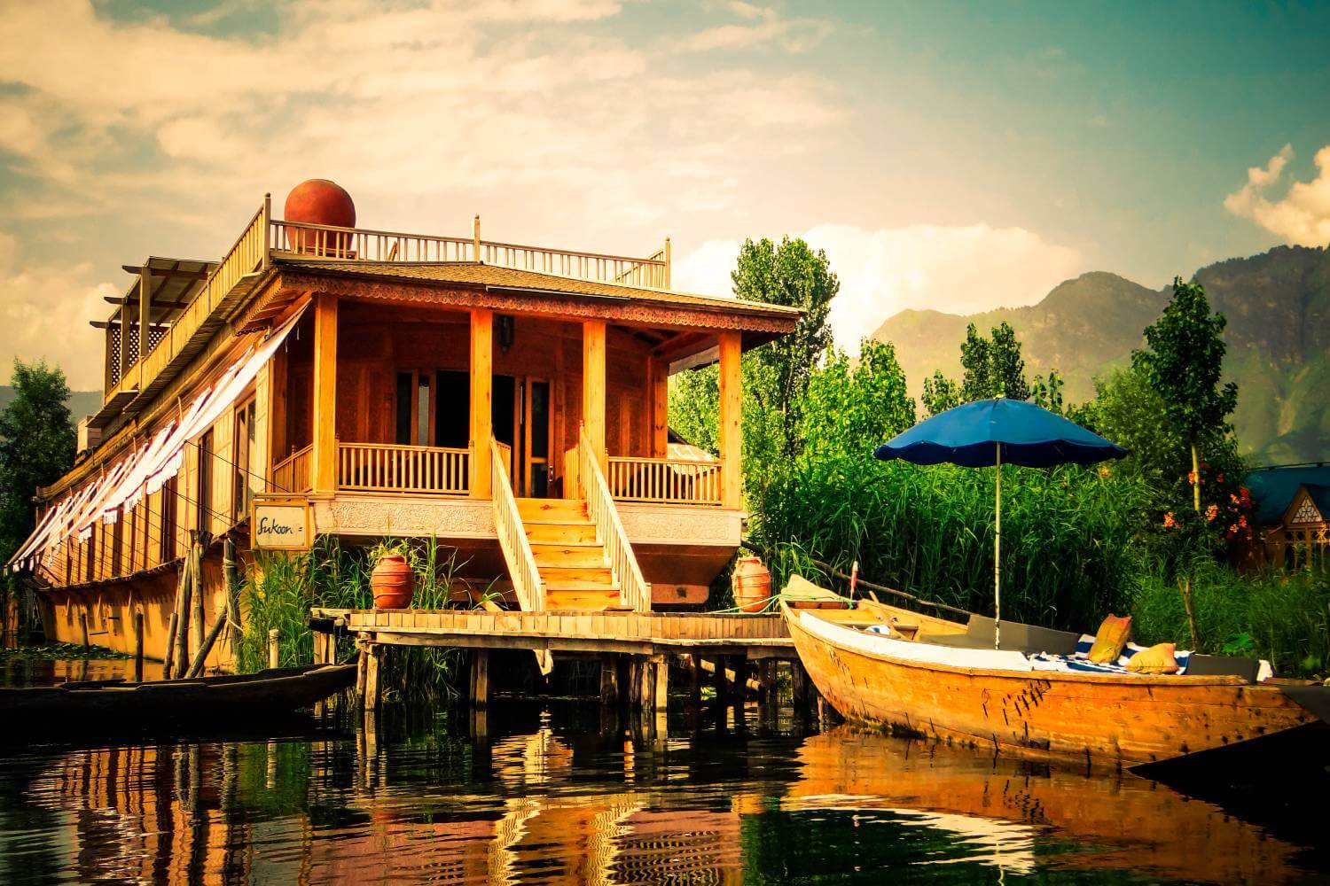 Houseboat at Dal Lake Kashmir