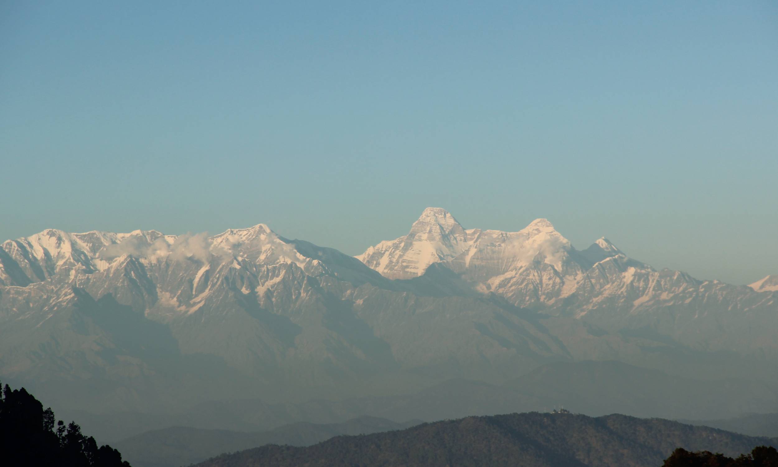 Himalaya View from Tiffin Top Nainital