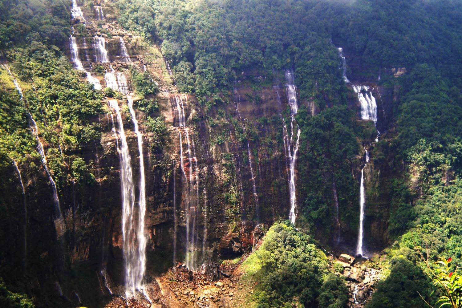 Seven Sisters Falls Cherrapunji